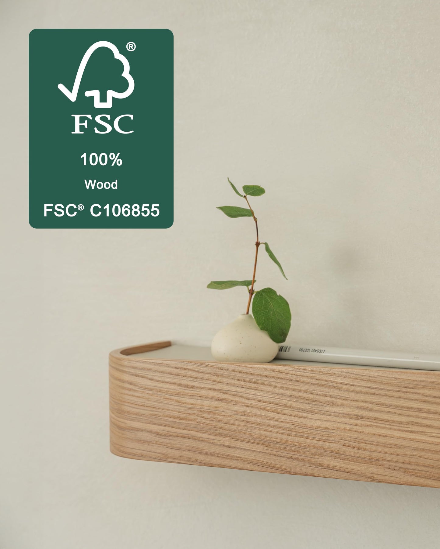Kazai. Key Holder 'Toke' | Minimalist Key Hook Design from Berlin | Modern Key Holder Wall Mount