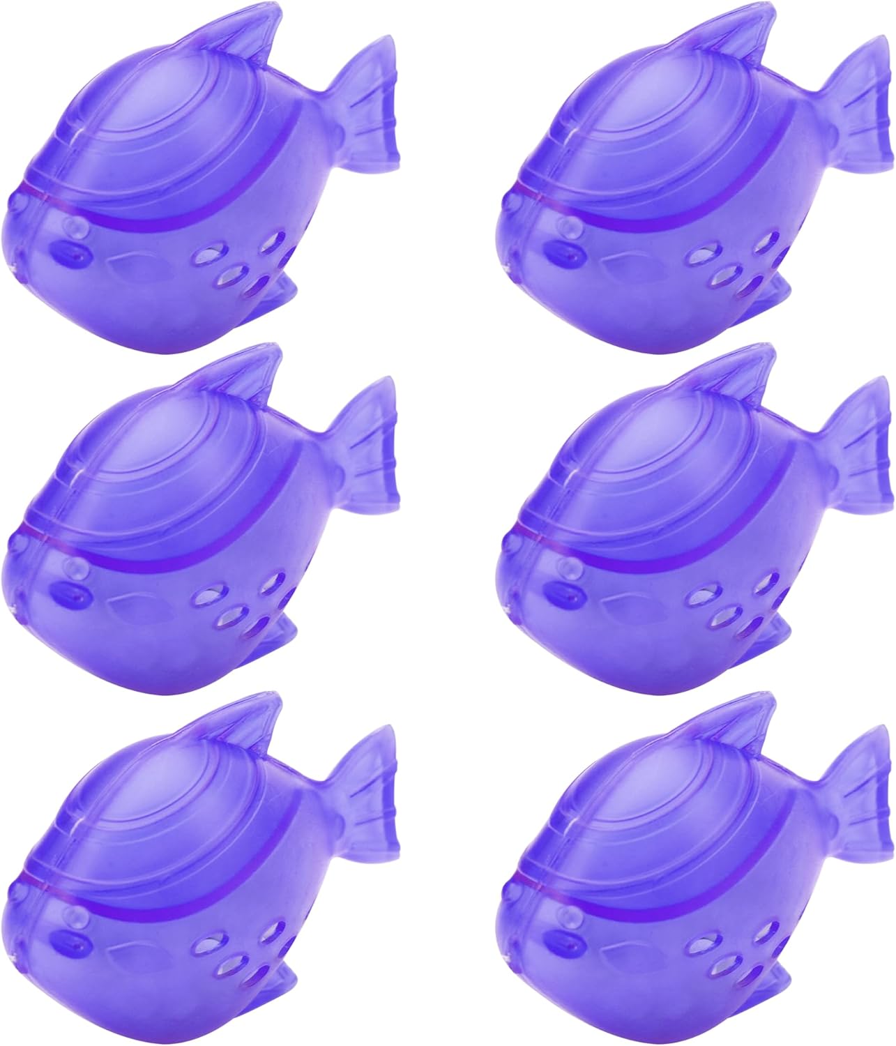 Funmit 6 Pack Universal Humidifier Cleaner Fish Compatible with Almost All Humidifiers and Fish Tanks, Purifies Water, Prevents Hard Water Build-Up, Reduces Scale, Purple