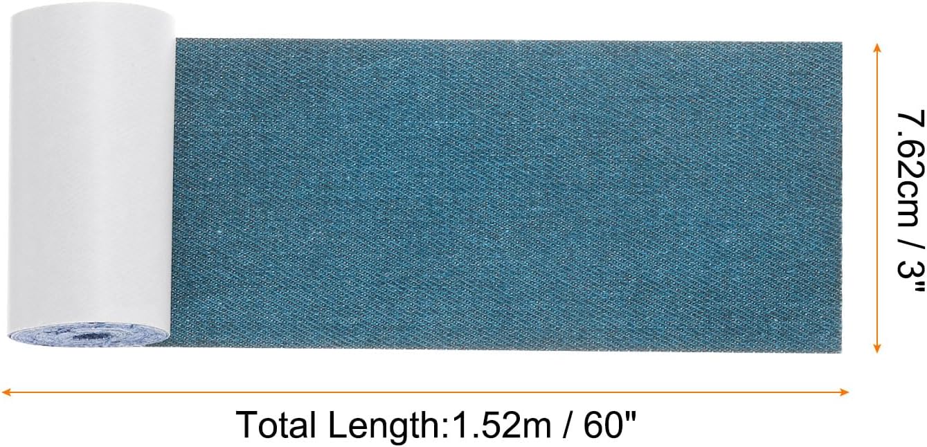 Repair Patches Repair Tape Self-Adhesive DIY Repair Patch Linen Gear Patch for Sofa, Furniture, Chair, Clothing,Tents,3x60 Inch,Dark Blue