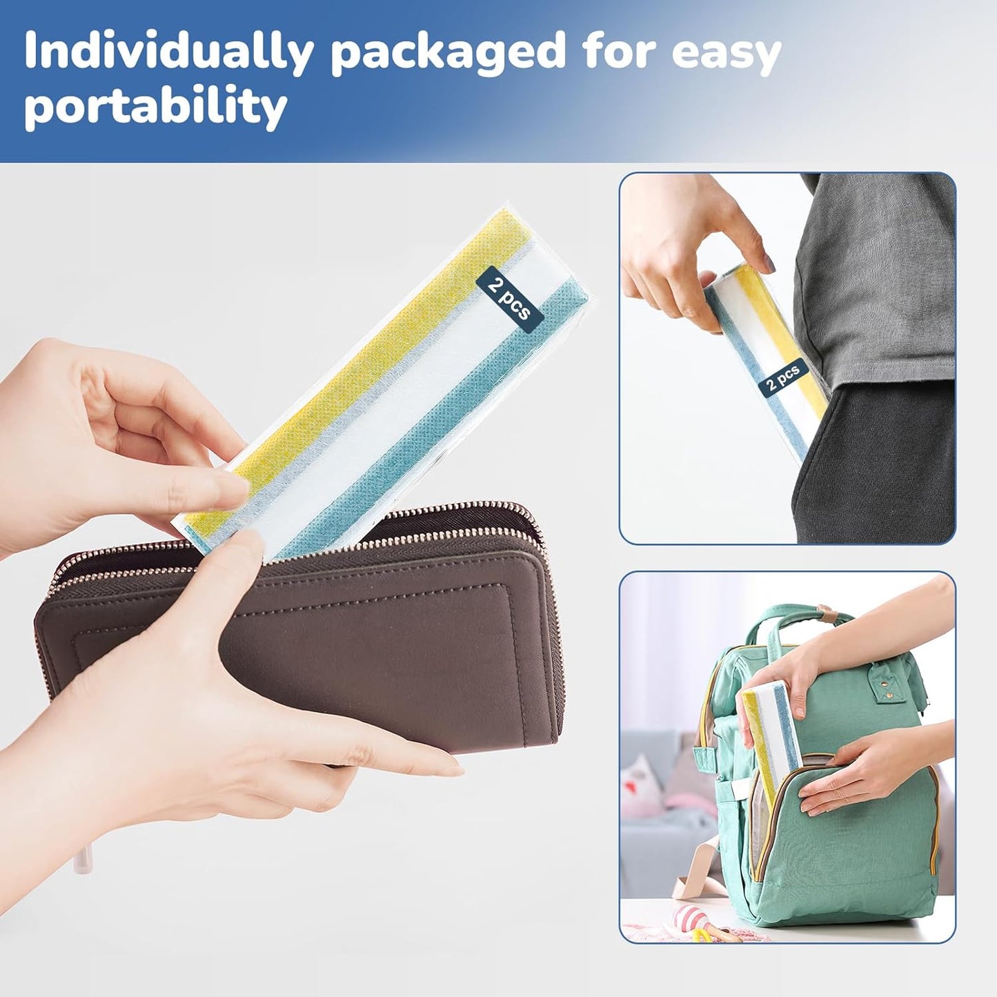 Toilet Seat Covers Disposable, Large Waterproof Potty Covers for Toddlers, Kids, and Adults, Toddler Potty Training for Public Restroom, Airplane, Trip, Individually Wrapped for Travel (Wave)