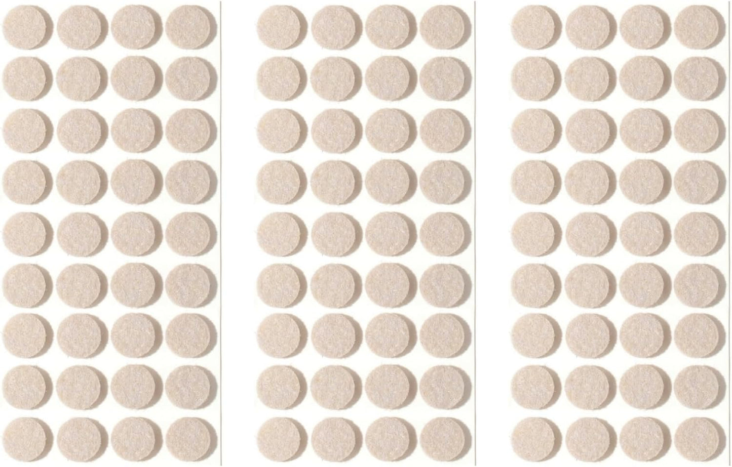 Furnigear Felt Furniture Pads for Hardwood Floors - Self Adhesive Chair Felt Pad, Floor Protector for Furniture Feet, Furniture Sliders Moving Furniture Smoothly, Anti Scratch 108 Pcs 5/8" Round Beige