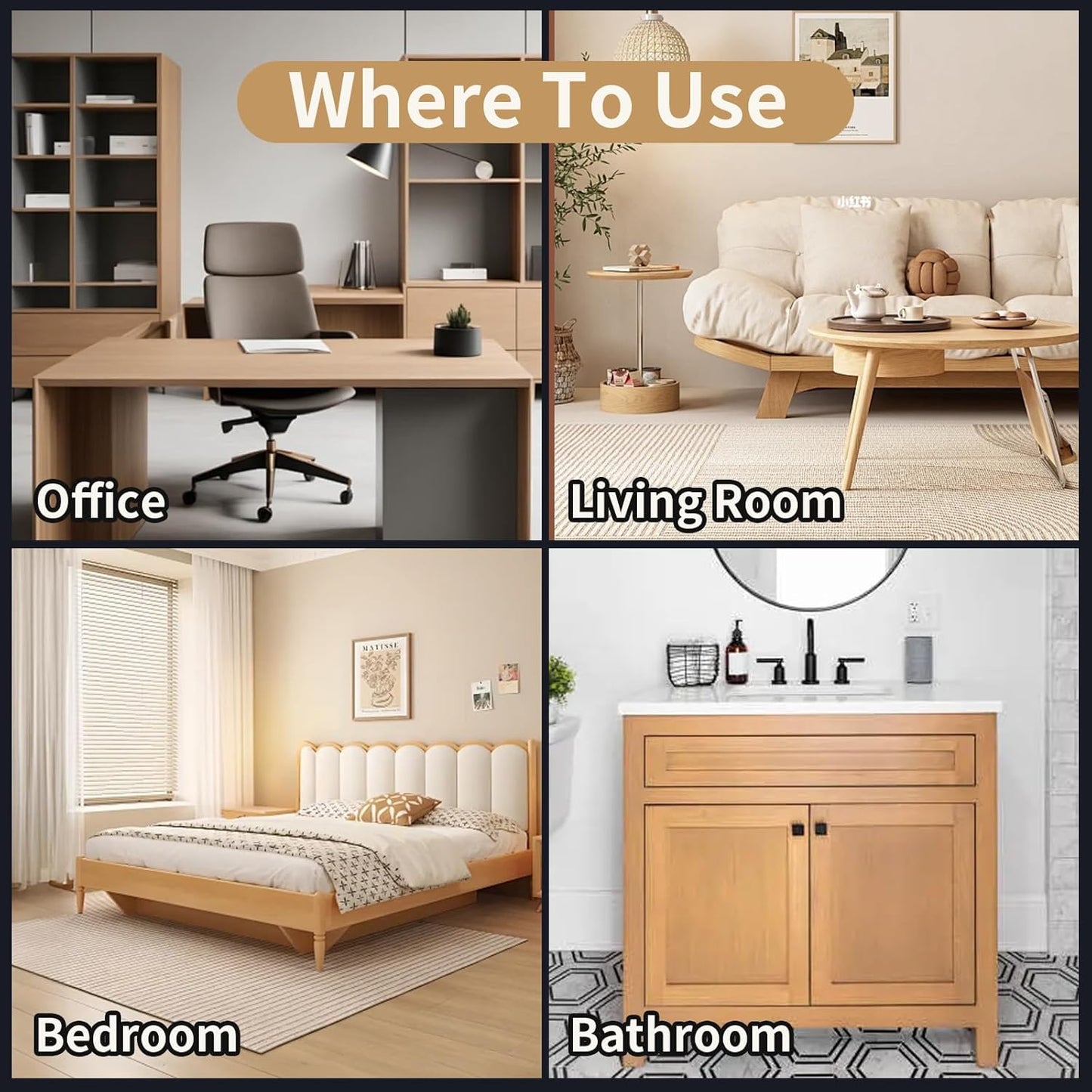 Wood Repair Kit, 13Pcs Wood Filler Repair kit, Wood Scratch Repair for Wooden Furniture, Floor, Table, Door, Cabinet Discoloration, Wood Touch Up Fillers, Wood Stain Paint, Oak