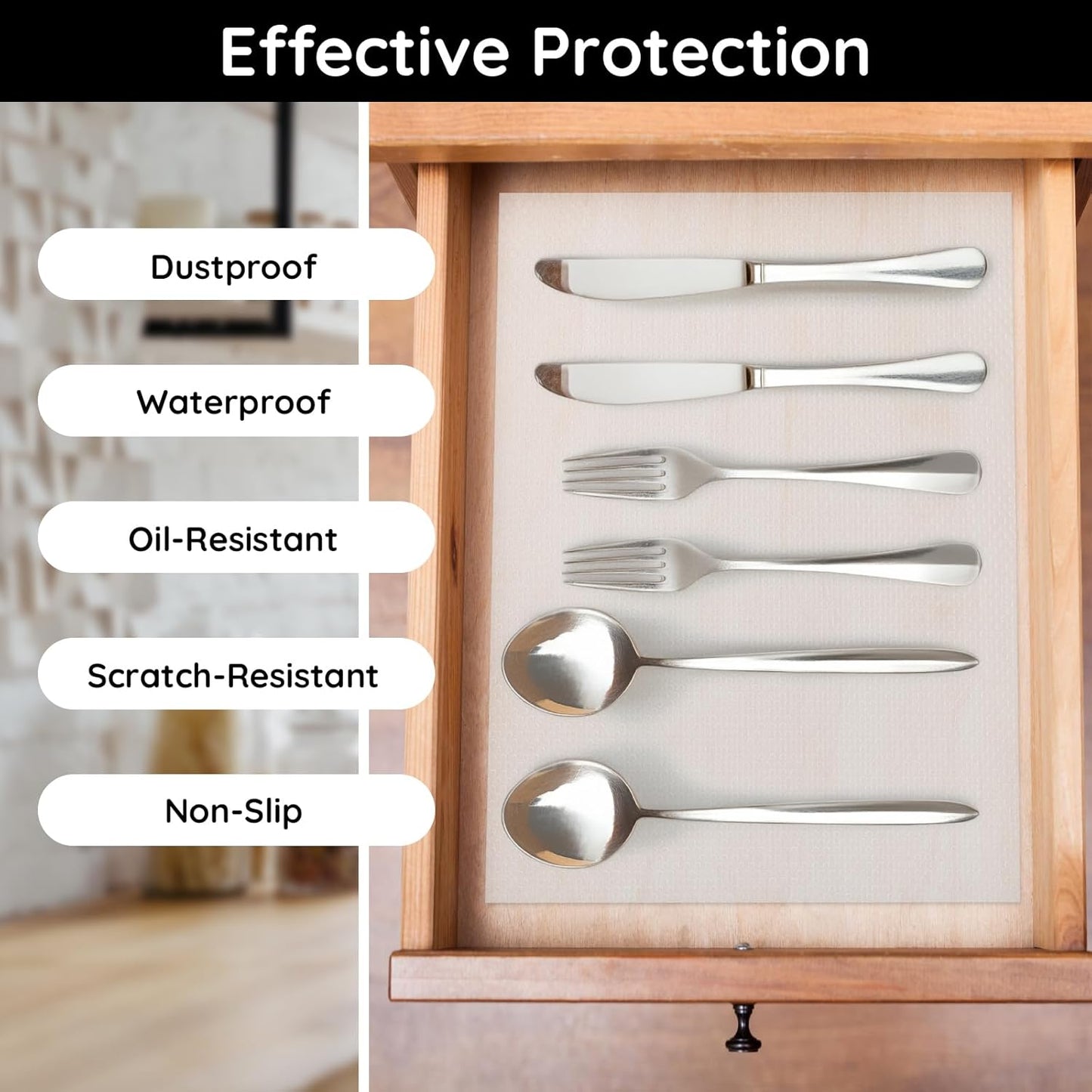 Shelf Liners for Kitchen Cabinets Non-Adhesive, 17.7" W x 118" L x 0.03" T, Fridge Liners, Non Slip for Home and Kitchen Shelf, Drawer, Cabinet, Refrigerator, Dresser, Cupboard, RV (Polka Dot)