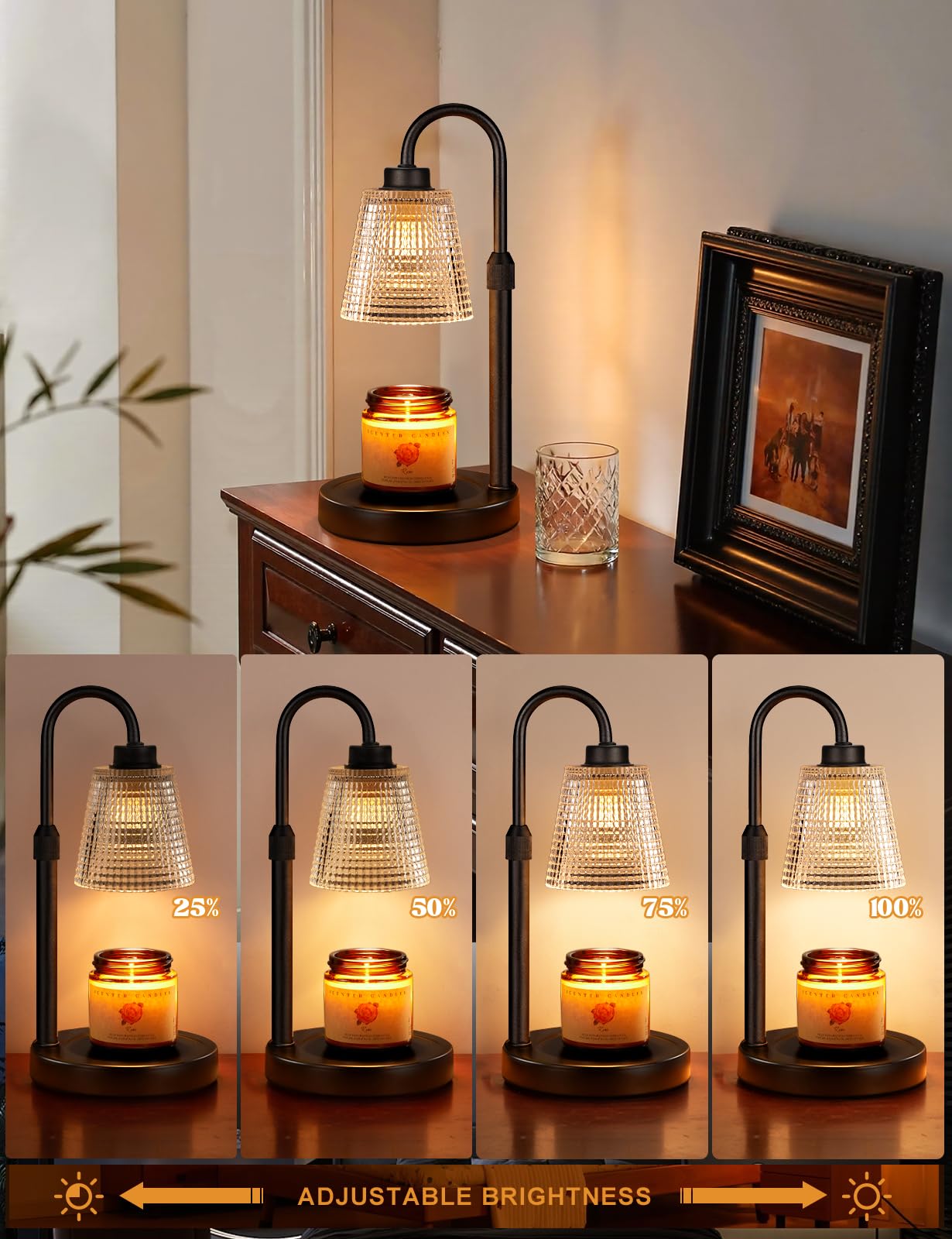 Innqoo Candle Warmer Lamp with Timer Home Decor Birthday Gifts for Women
