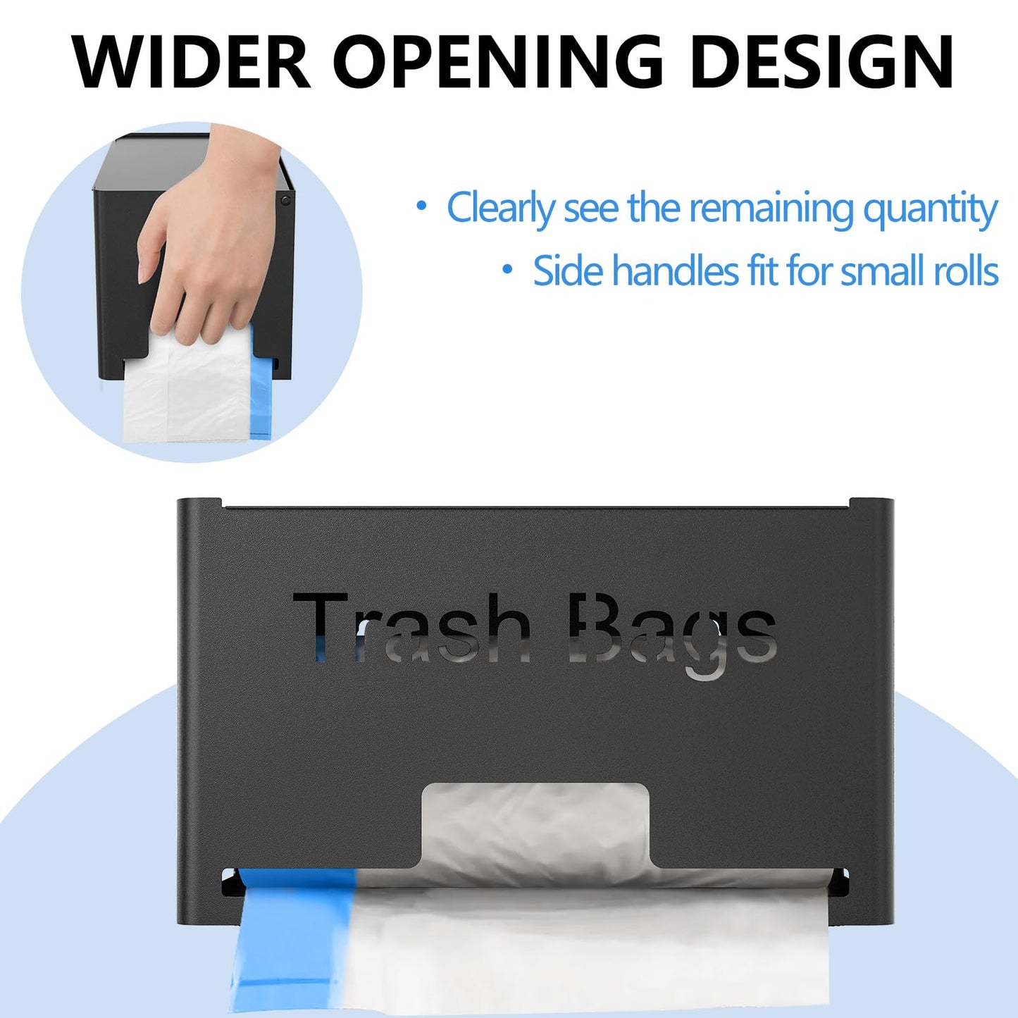 STWWO Large Trash Bag Holder Dispenser