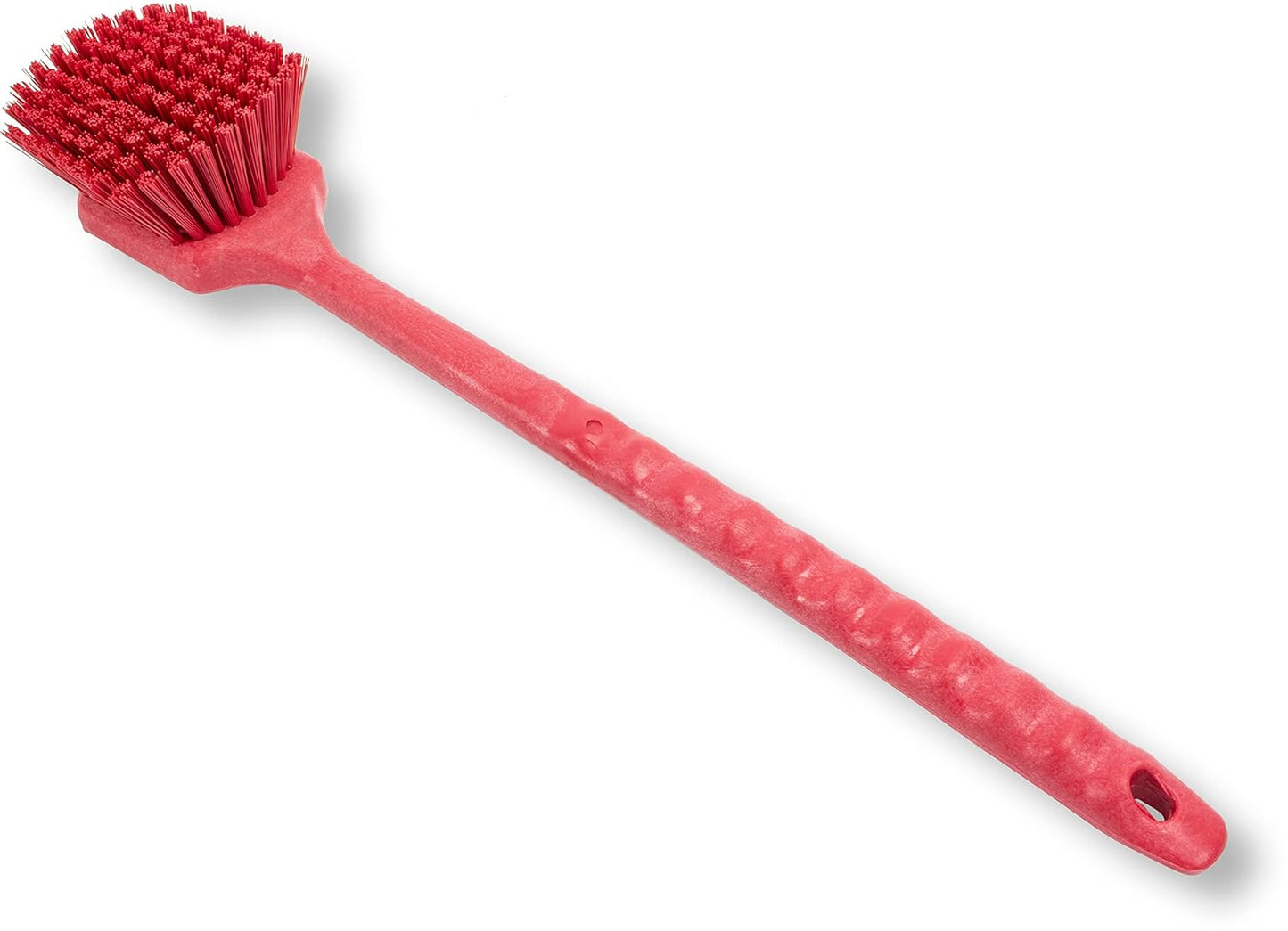 SPARTA 40501EC05 Plastic Large Scrub Brush, Kitchen Brush, Utility Brush With Long Handle For Cleaning, 20 Inches, Red