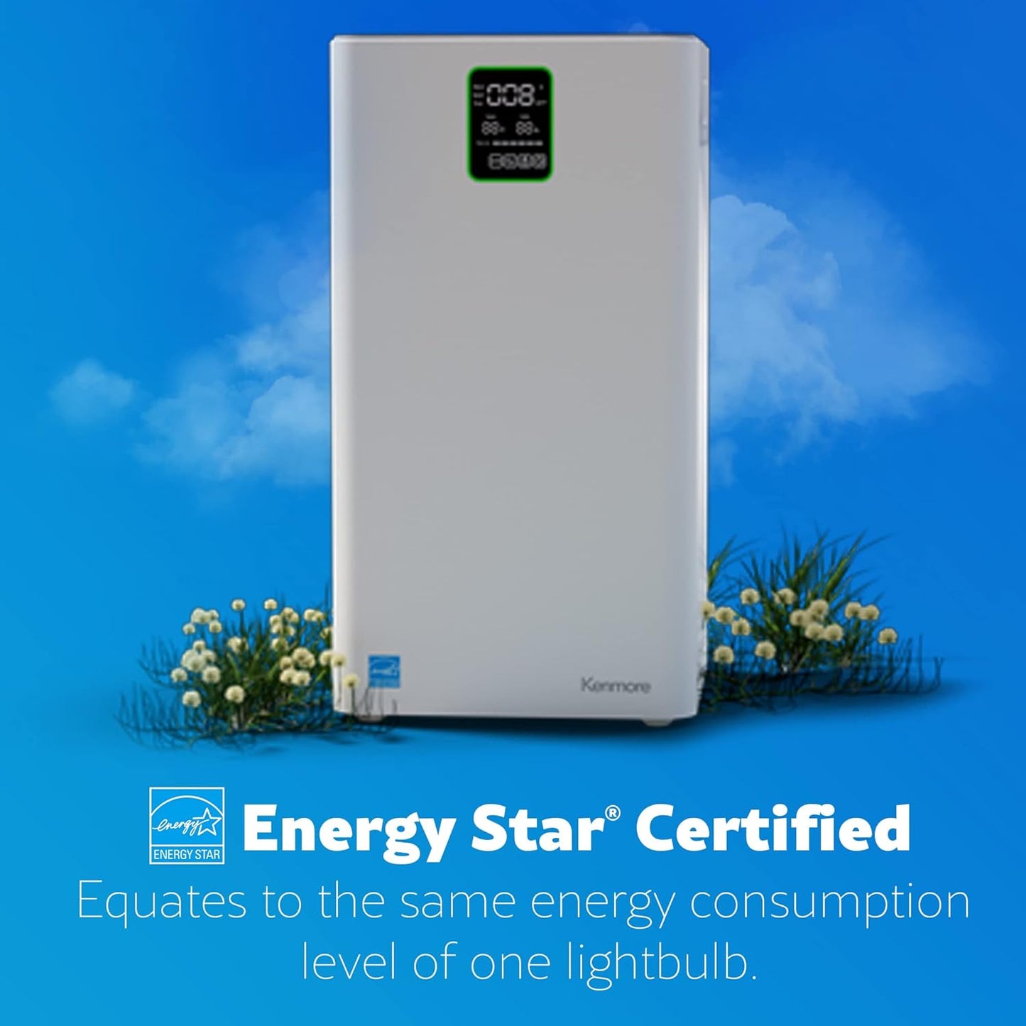 Kenmore PM3020 Air Purifiers with H13 True HEPA Filter, Covers Up to 1500 Sq.Foot, 24db SilentClean 3-Stage HEPA Filtration System, 5 Speeds for Home Large Room, Kitchens & Bedroom