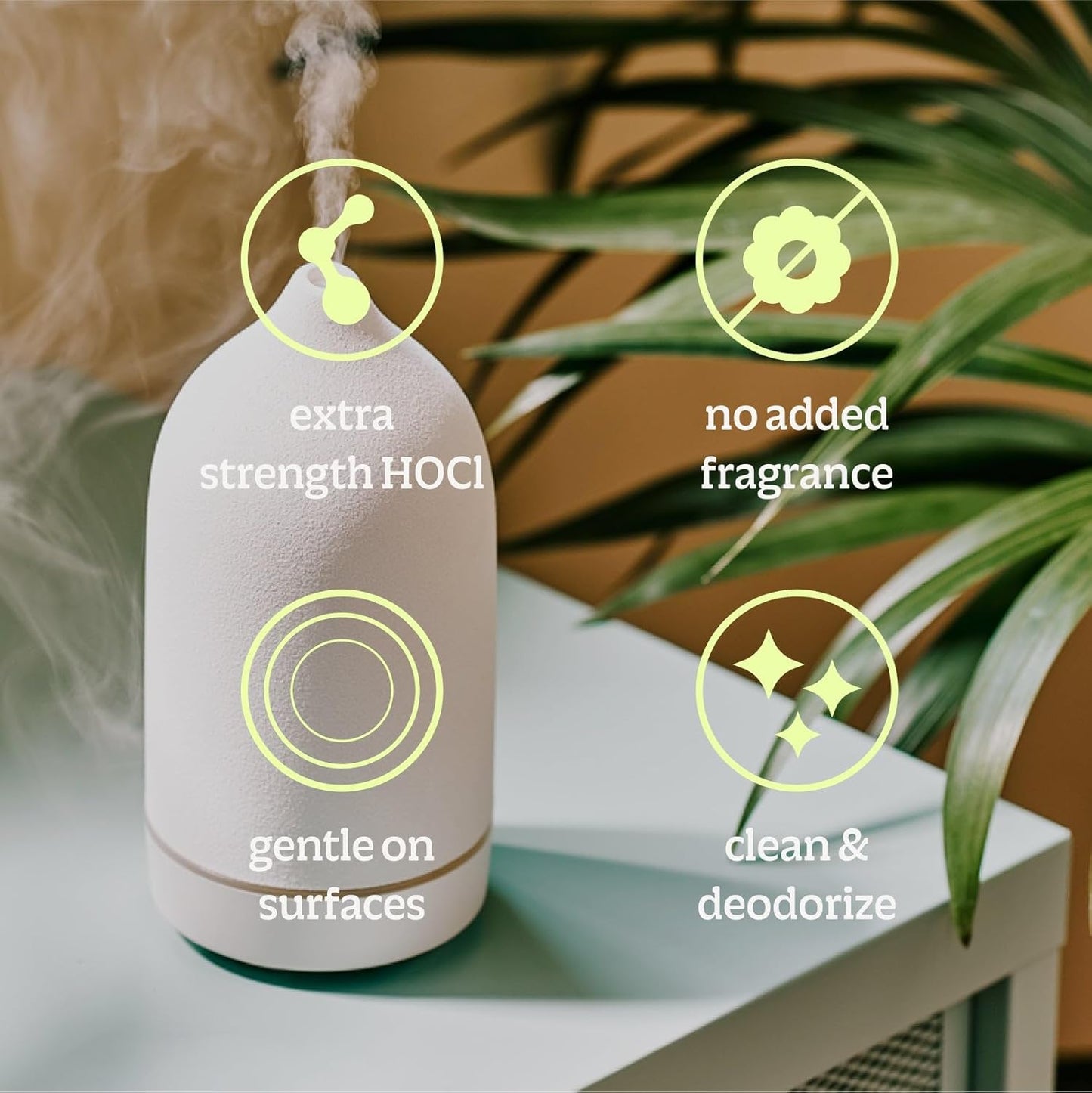 BRIOTECH Extra Strength HOCl Cleaner, 500 PPM Hypochlorous Acid Concentrate, ULV Foggers & Humidifiers, Professional Deodorizer for Dental, Offices, Schools, Homes, Peroxide Free, 1 Gallon (4 Pack)