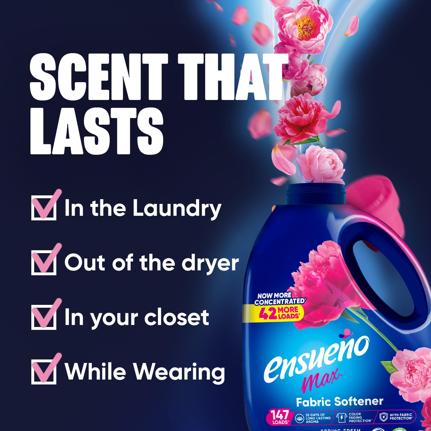 Ensueño Max Liquid Fabric Softener - Spring Fresh Scent - 125 fl oz