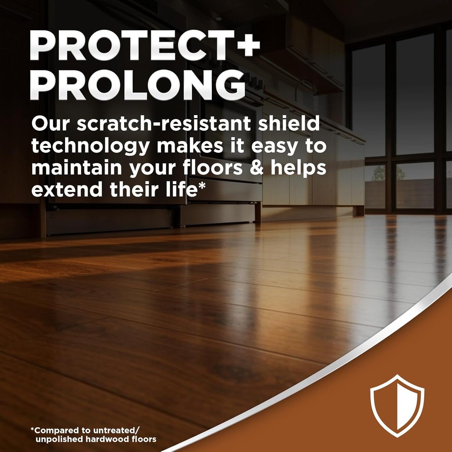 Weiman Hardwood Floor Cleaner and Polish - Cleans Vinyl Tile, Solid, Laminate, Natural Shine, No Residue, Removes Scratches, Leaves Protective Layer, 1 Gallon Mop Soap & 32 Oz Restorer