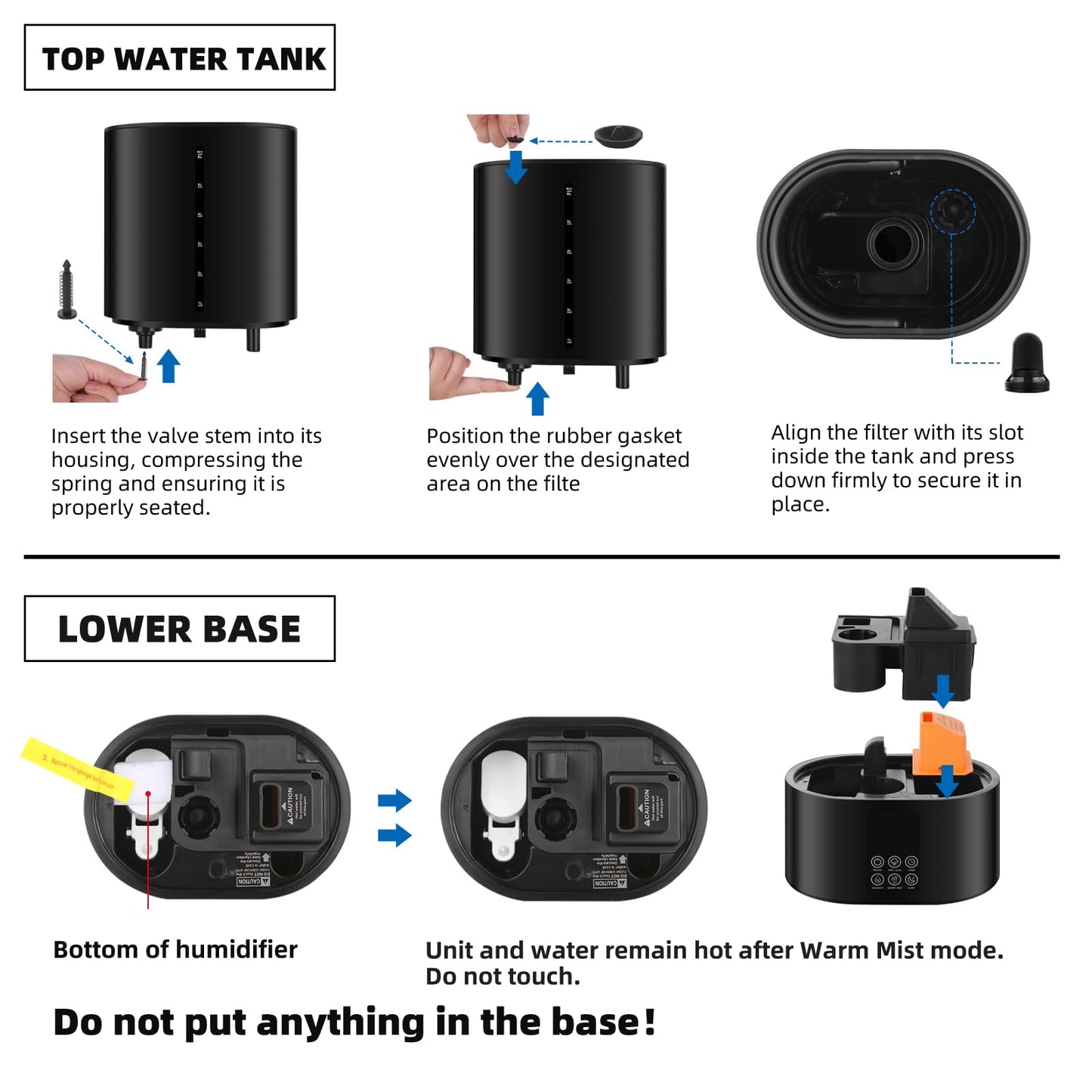 Coolfiqu 6L Warm & Cool Mist Humidifiers for Bedroom,Large Room,Plants