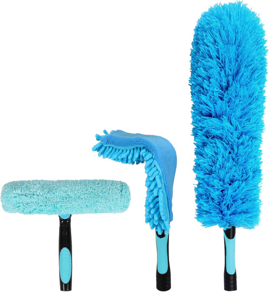 Lineslife Cobweb Duster,Washable Cleaning Duster Kit with Flexible Microfiber Duster Head, 1 *