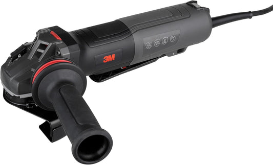 3M Electric Angle Grinder, 11129, VS, 4.5-5 in Paddle Switch, 13-Amp, 120V, for Cutting, Grinding