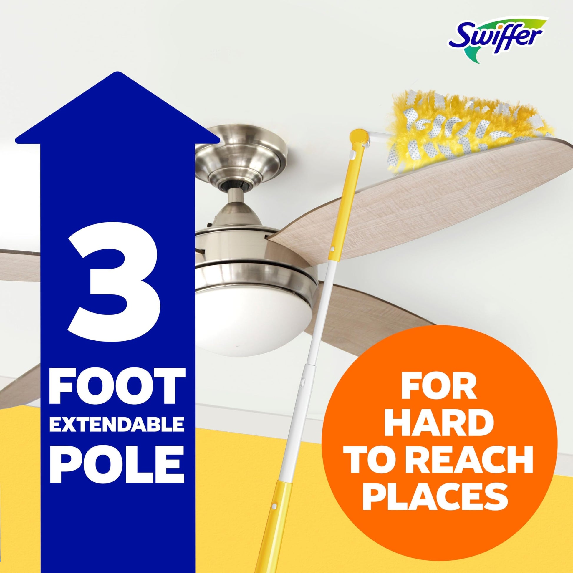 Swiffer Duster Kit with 3 ft Extendable Handle