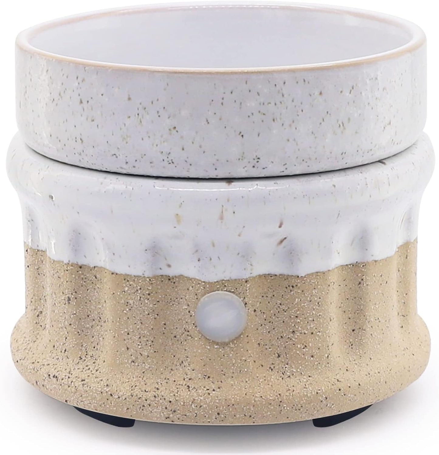 Ceramic Wax Melt Warmer - 3 in 1 Smokeless and Flameless Electric Wax Warmer,Easy to Handle Candle Warmer for Essential Oil and Wax Cubes is Suitable for Home and Office Décor…