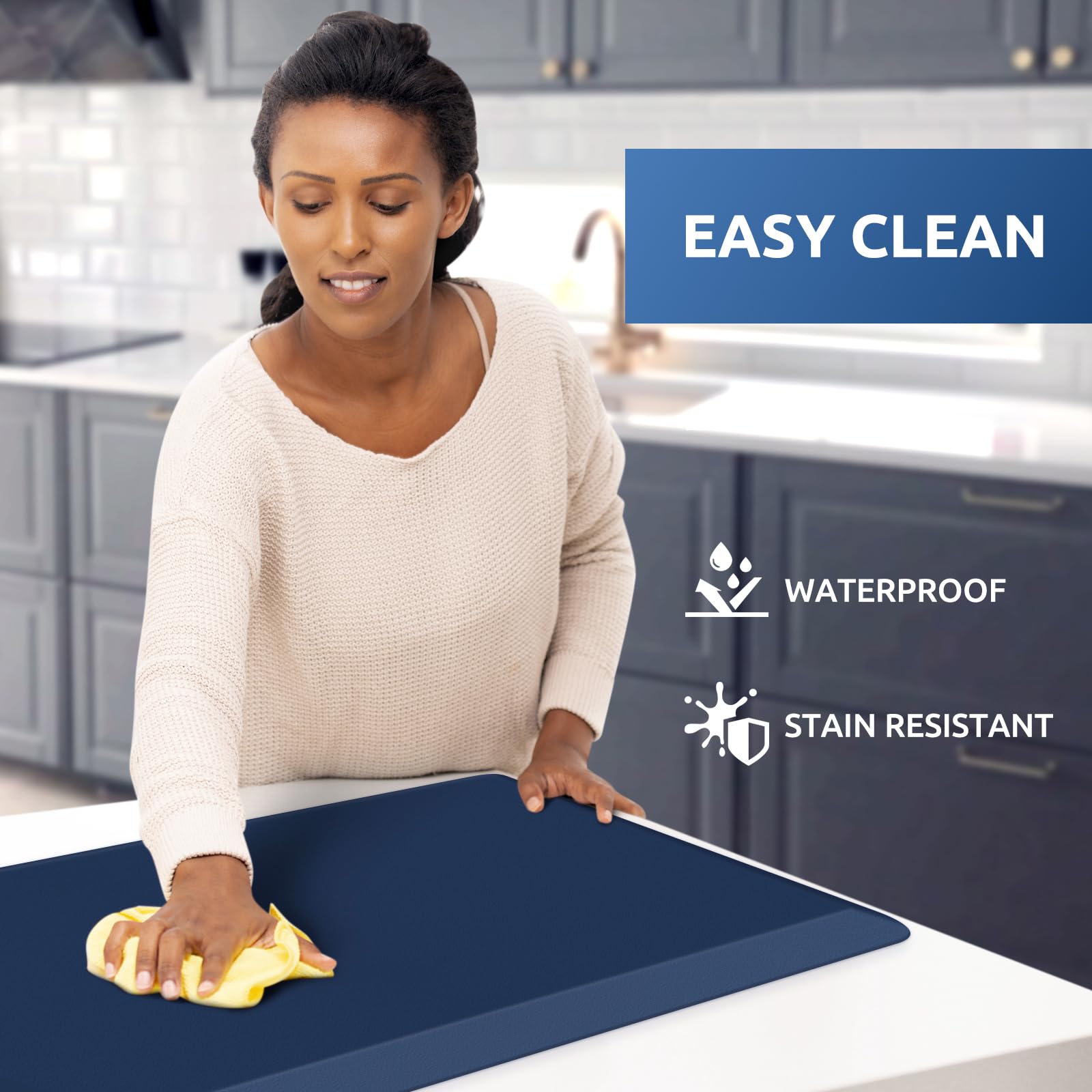 Kitchen Mat Cushioned Anti Fatigue Rug Standing and Comfort Floor Mats