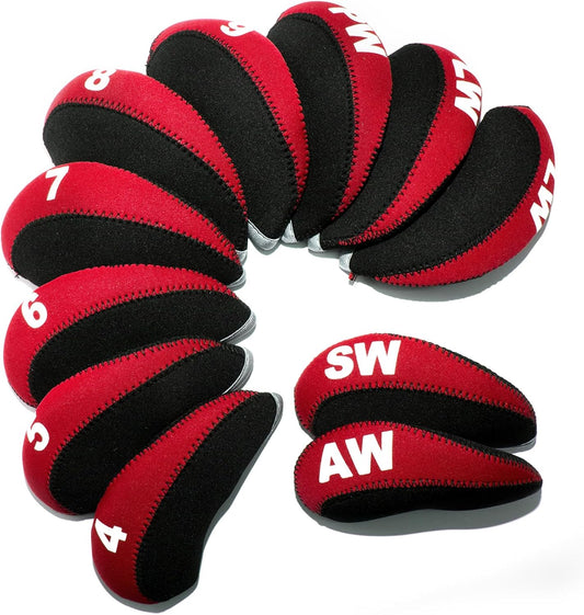 Golf Iron Covers for Golf Clubs Neoprene Golf Iron Cover Set 11pcs/10pcs Golf Iron Headcovers Golf