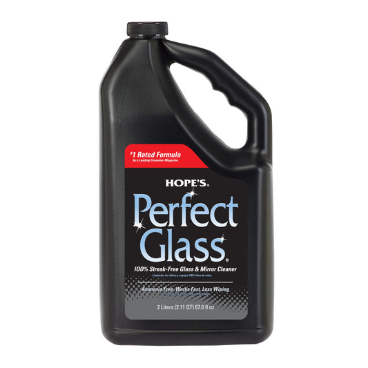 HOPE'S Perfect Glass Cleaner Spray Refill, Streak-Free, Ammonia-Free Window, Mirror, Screen, Tinted