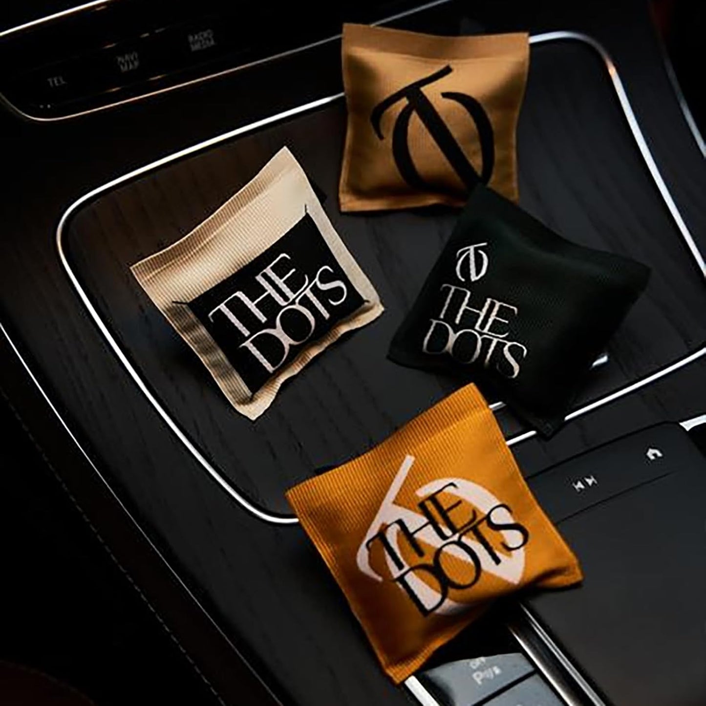 THEDOTS Series Coconut Lychee Car Vent Clip, Fabric Sachet Air Freshener, 30 Days Long-Lasting for Car Interior Decor, Non-Toxic (1 Pack)