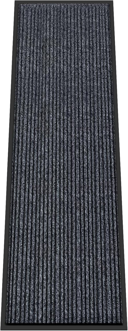 Kuyal Front Door Mat, 3'x10' Indoor Outdoor Entrance, Commercial Floor Inside Outside Entrance