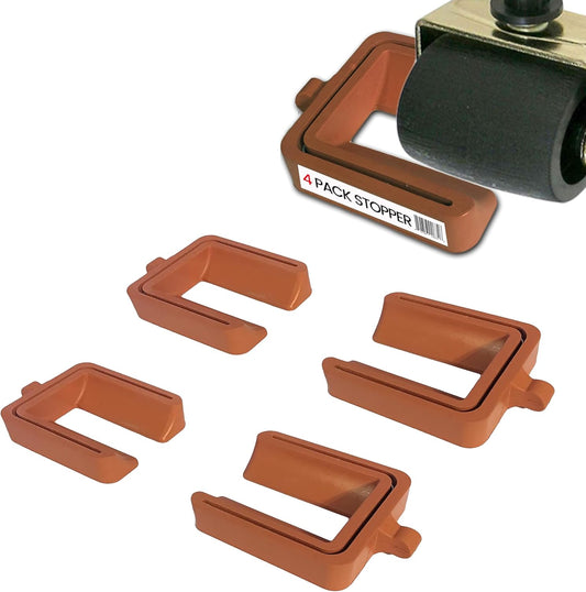 iPrimio No Lift Wheel Stoppers for Rolling Furniture - Bed and Furniture Stopper - Requires No