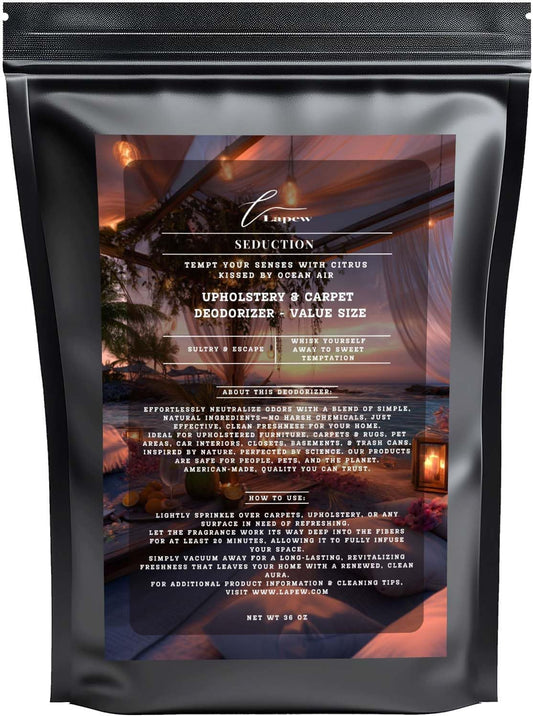 Seduction Carpet Freshener Powder Refill 36 oz | Powerful Odor Eliminator for Home | Upholstery Deodorizer | Carpet Deodorizer | Pet Urine | Cat Litter Box | Endless Weekend Fragrance