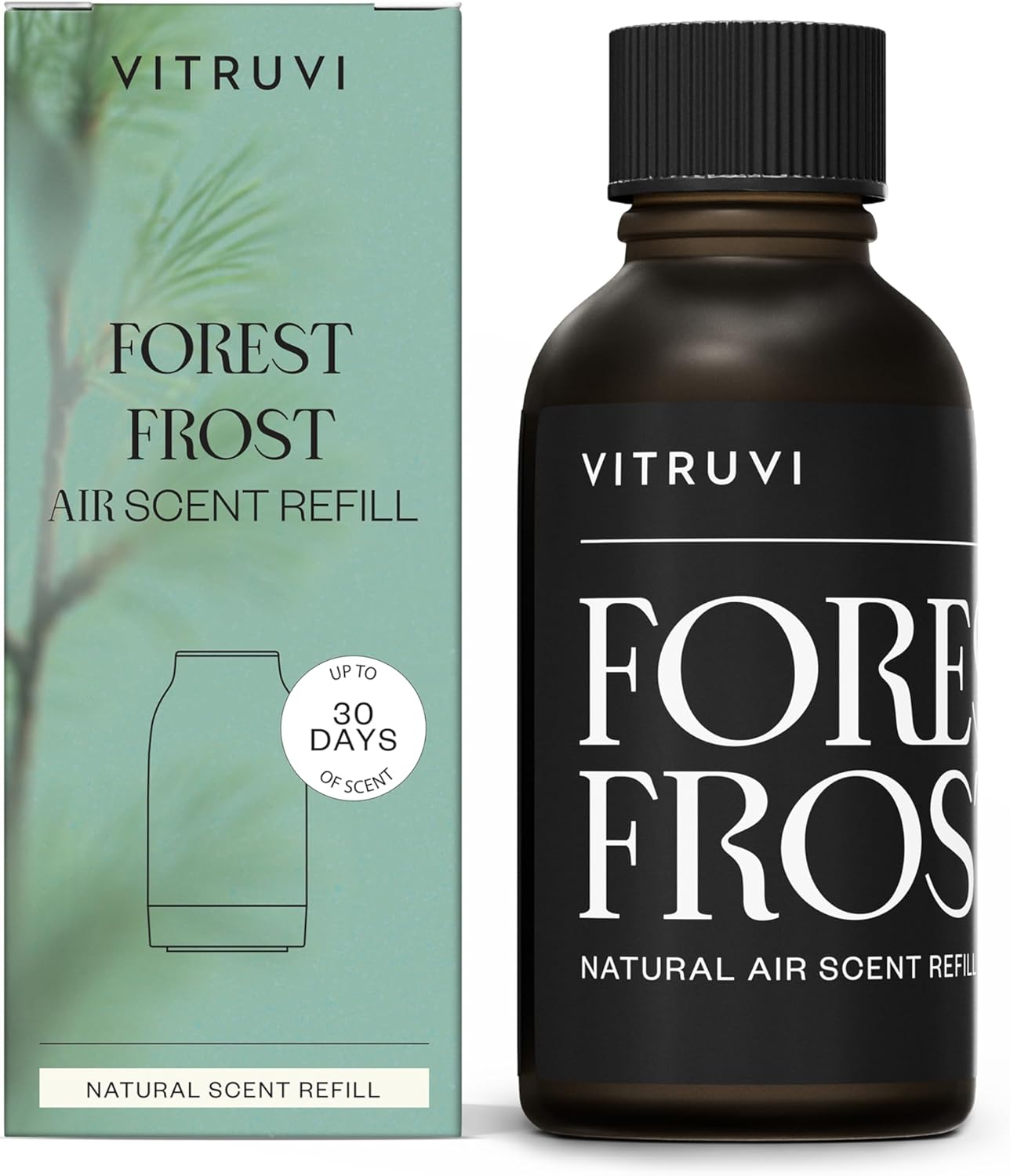 Forest Frost Scent Refill for Air Diffuser – Woodsy Blend with Fir, Cedarwood & Pine – Waterless Oil, 1 fl oz – Crisp, Fresh Aroma for Calm & Clarity