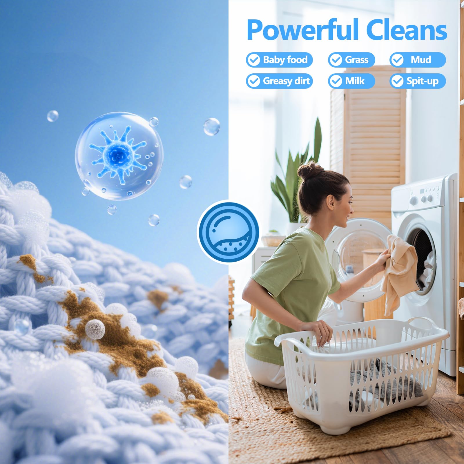 240 Pack Laundry Detergent Pods- 5-in-1 Stain Remover Laundry Soap Pods- Ultra