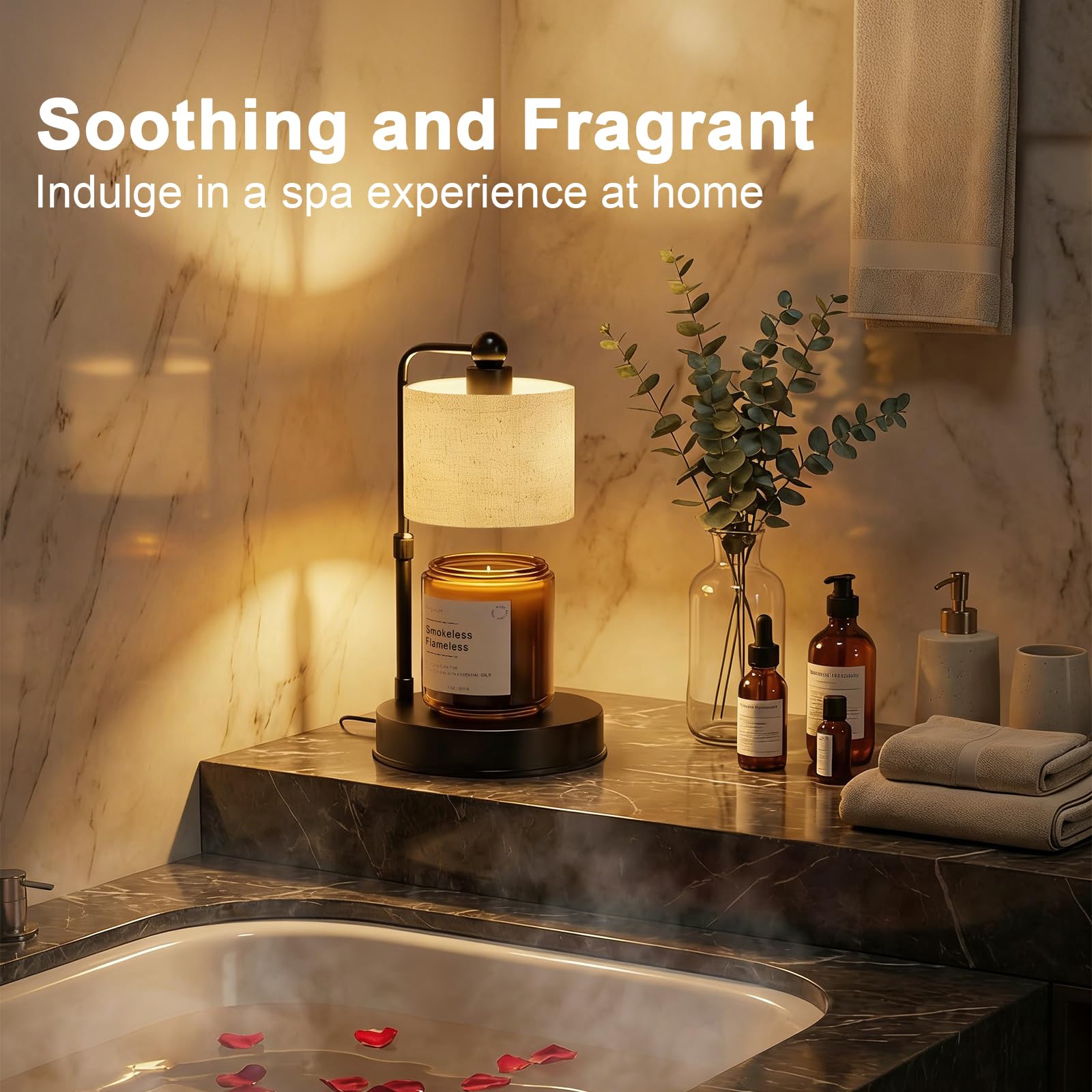 Bingyouth Candle Warmer Lamp with Timer, Best House Warming Gift, Height Adjustable & Dimmable