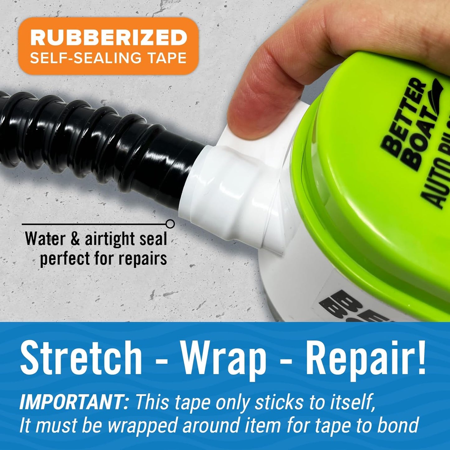 White Heavy Duty Silicone Tape, Self-Fusing Rubber Hose and Plumbing Water Pipe Repair Seal, Coax Electrical or Waterproof Tape for Leaks, 40ft