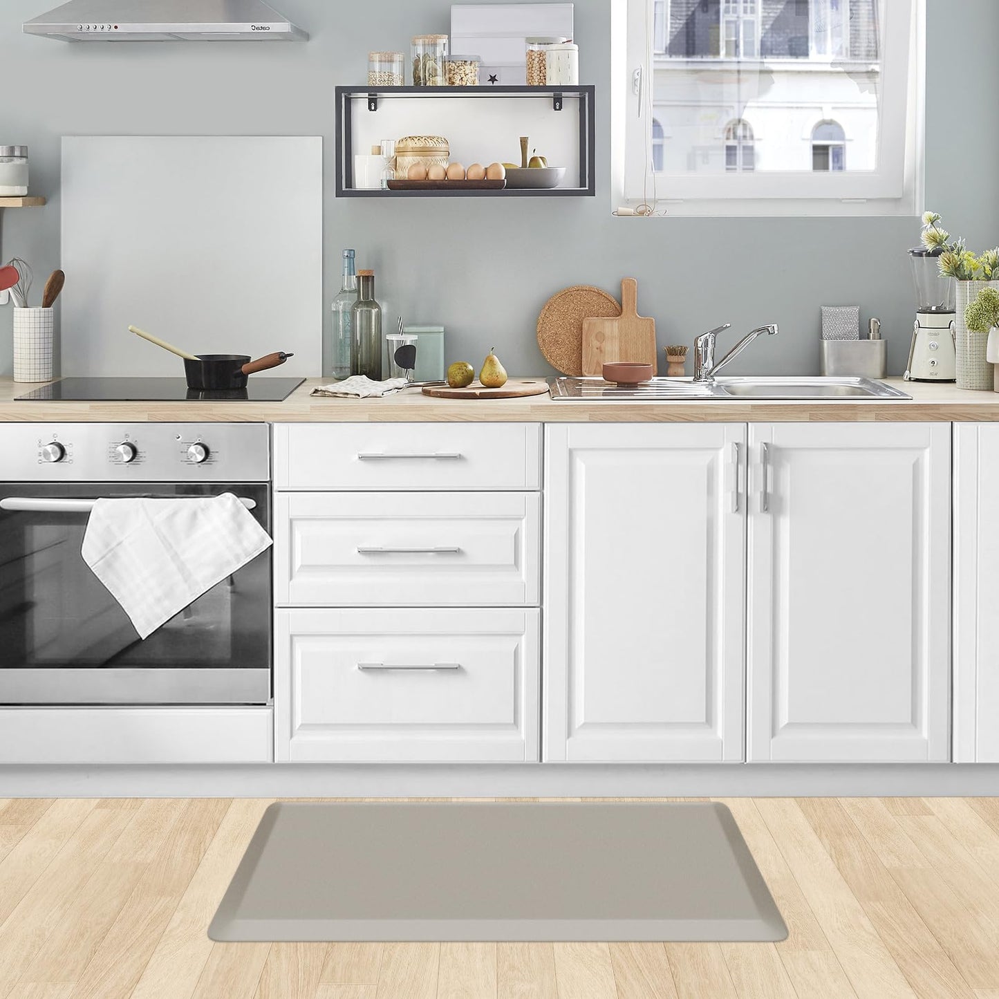 Kitchen Mat Cushioned Anti Fatigue Rug Standing and Comfort Floor Mats