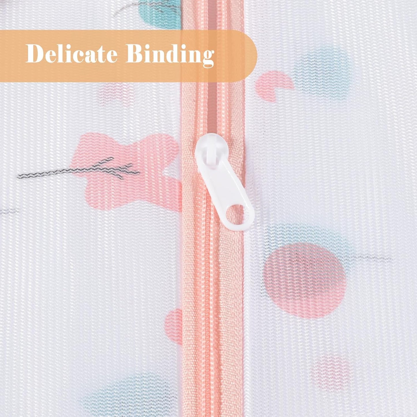 Mesh Laundry Bag, Durable Laundry Bags with Premium Zipper, 5-Piece Washing Machine Wash Bags for Delicates Blouse, Hosiery, Baby Clothes, Travel Organization Bag (Trees)