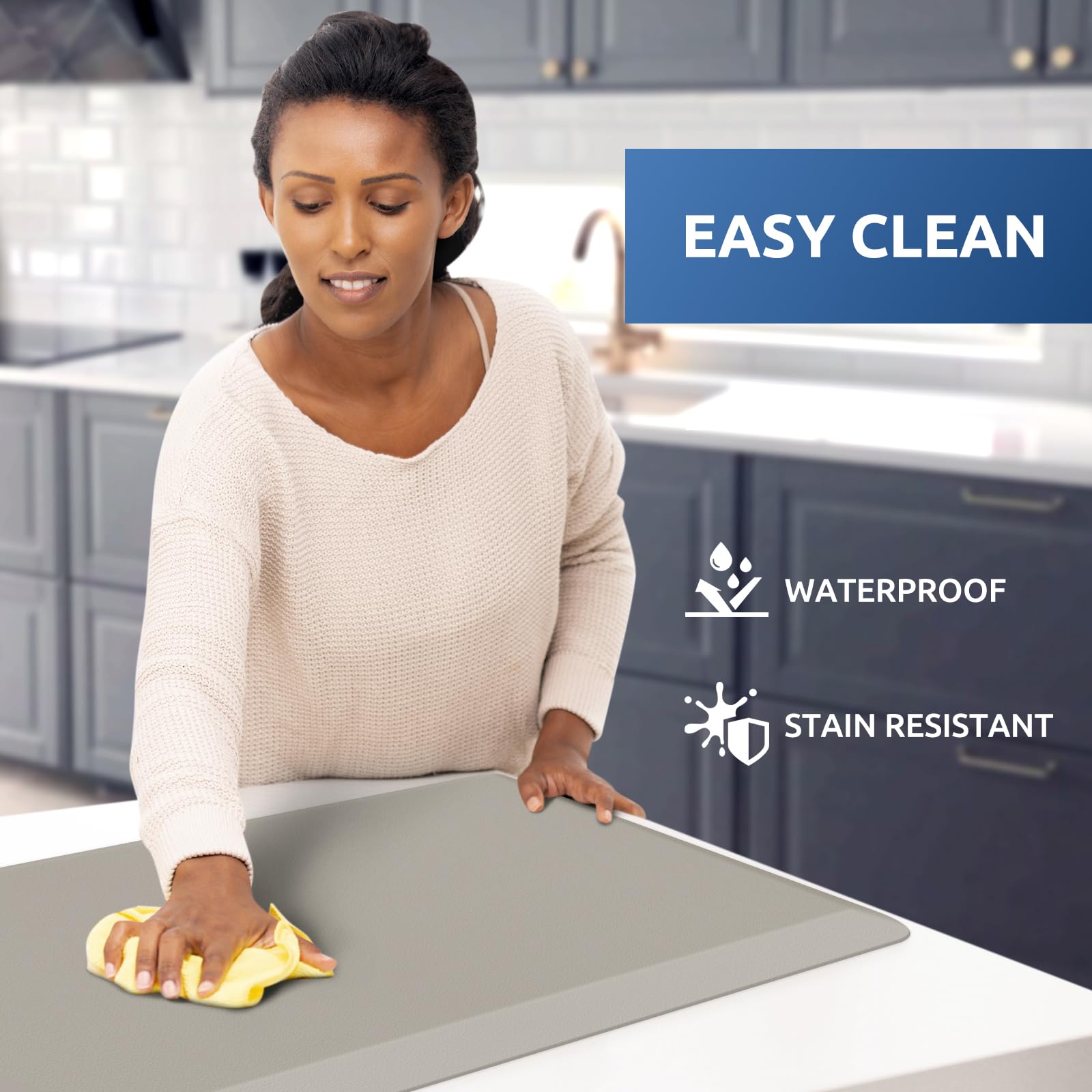 Kitchen Mat Cushioned Anti Fatigue Rug Standing and Comfort Floor Mats