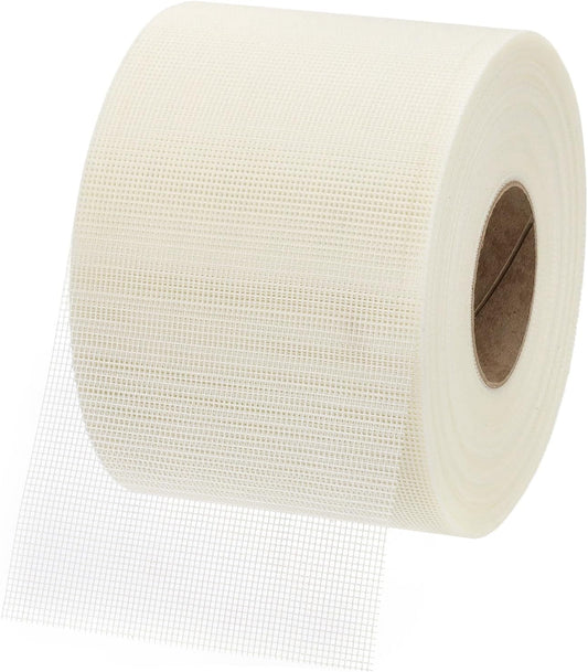 PATIKIL Drywall Repair Mesh Tape, 6 inch x 328 ft Fiberglass Repair Patch Self-Adhesive Dry Wall Joint Tape 12 Mesh Wall Hole Crack and Seam Patch, White