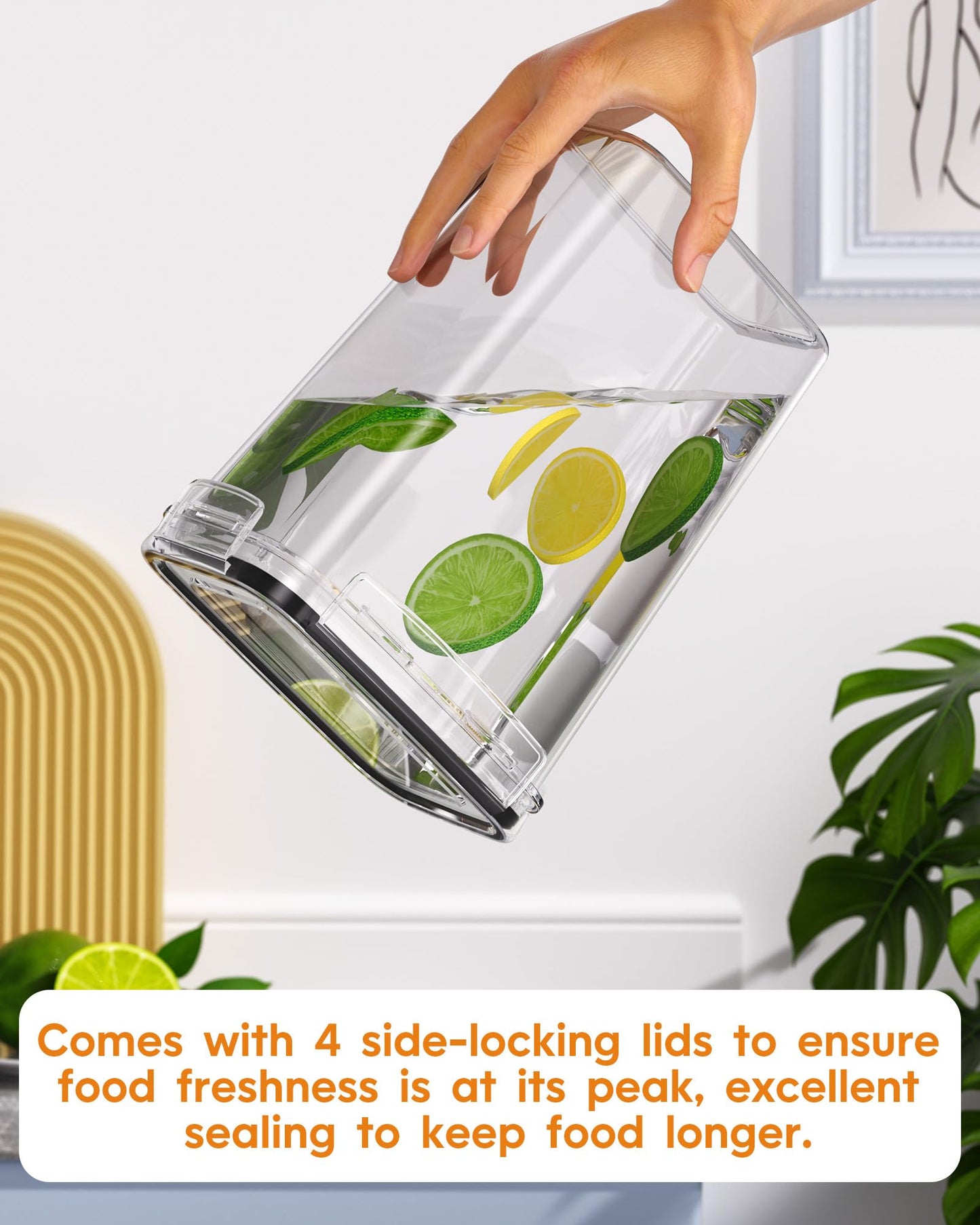 Airtight Food Storage Containers with Lids, 24 PCS Kitchen and Pantry Organization Canisters