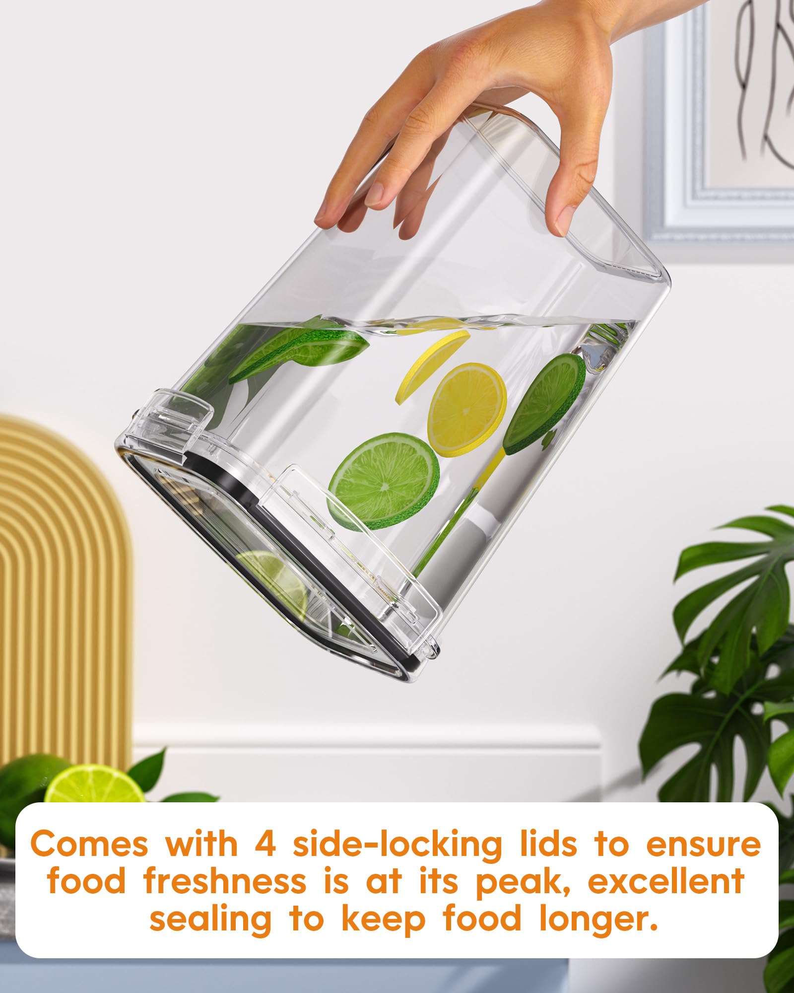Airtight Food Storage Containers with Lids, 24 PCS Kitchen and Pantry Organization Canisters