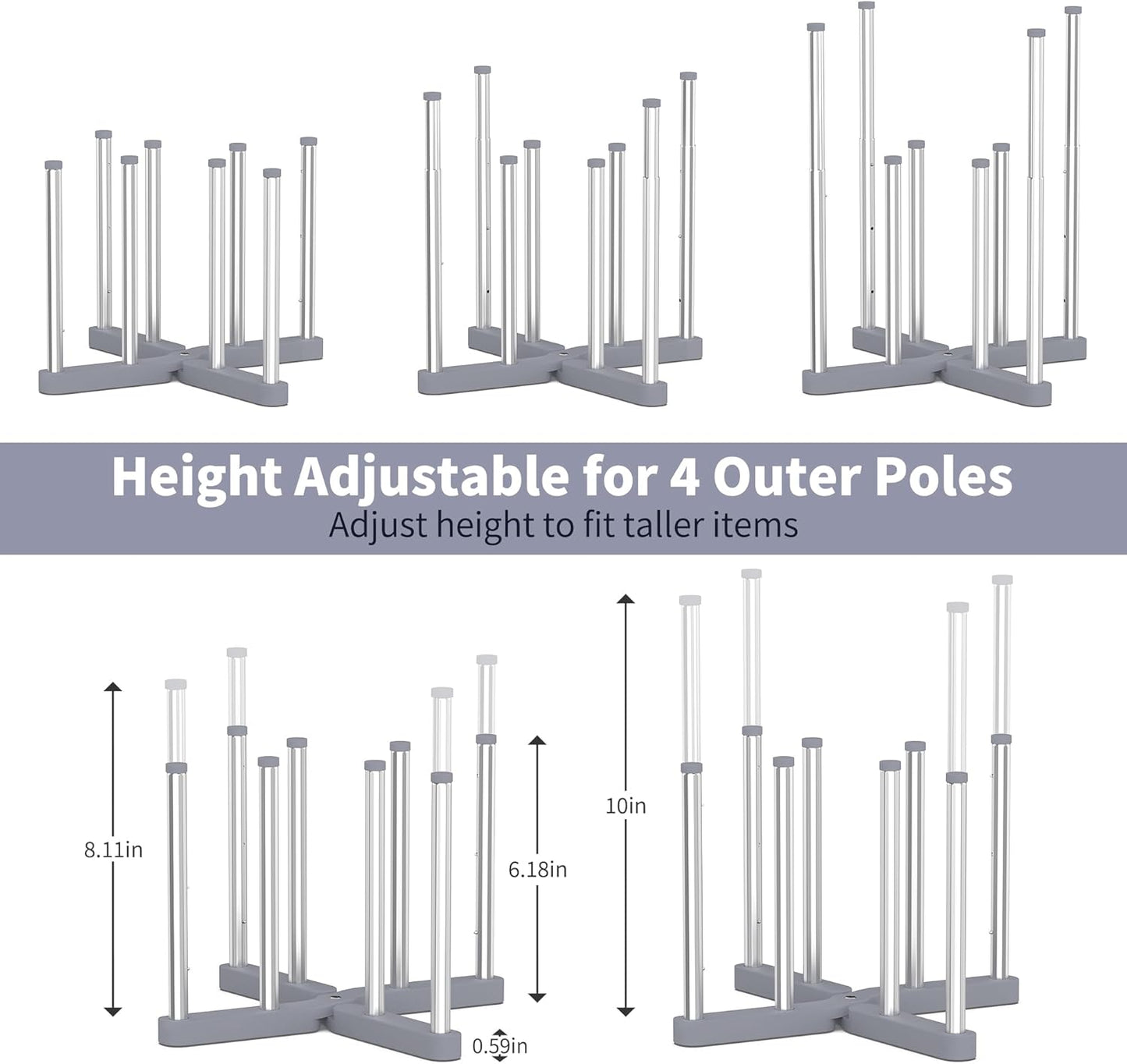 Baby Bottle Drying Rack, Reusable Bag Drying Rack, Water Bottle Drying Rack, Collapsible Drying Rack for Cups, Mugs and Glass, Sports Bottle Drying Rack