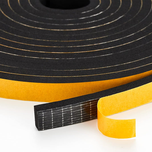 33 Feet Weather Stripping Door Seal, 1" Wide X 1/8" Thick Door Seal Strip High Density Foam Tape