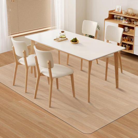 Kuyal Clear Chair Mat, Hard Floor Use, 4.75'×7' Transparent Office Home Floor Protector mat
