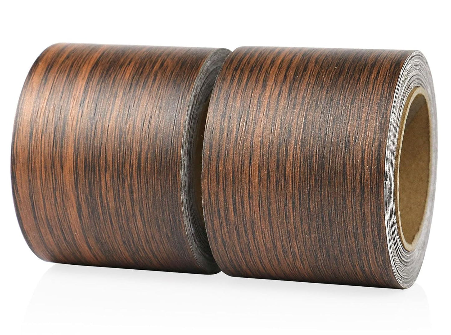 BOMEI PACK Wood Grain Repair Tape,Self Adhesive Repair Patch for Furniture, Floors, Cabinets, Windows, Doors, RV, Home Decor and DIY Projects (2, Walnut)