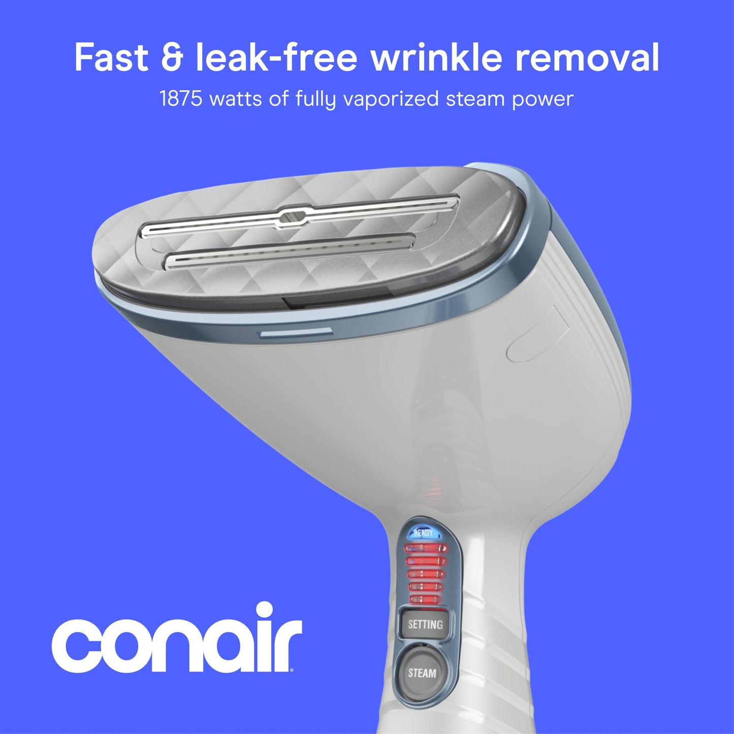 Conair Handheld Garment Steamer for Clothes, Turbo ExtremeSteam 1875W Fabric Clothes Steamers, Hand