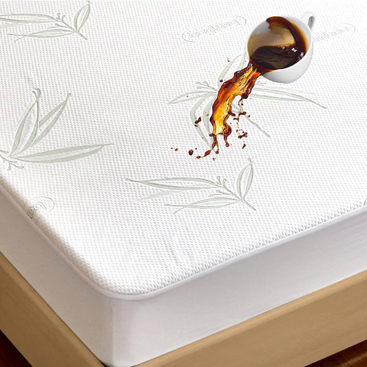 King Mattress Protector Waterproof Mattress Pad Washable Bamboo Rayon Mattress Cover Breathable