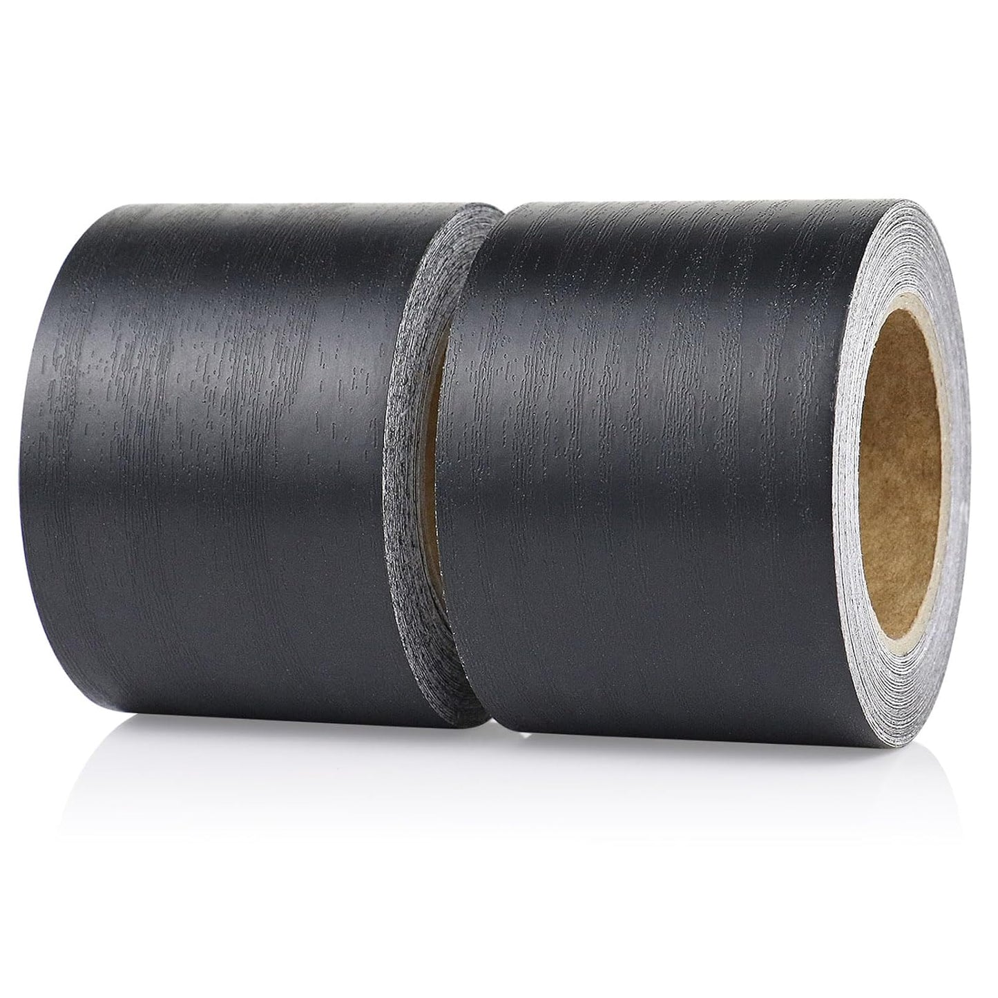 BOMEI PACK Wood Grain Repair Tape,Self Adhesive Repair Patch for Furniture, Floors, Cabinets, Windows, Doors, RV, Home Decor and DIY Projects (2, Black)