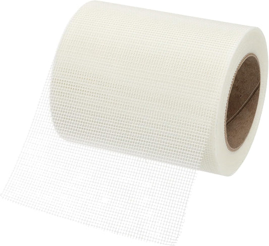 PATIKIL Drywall Repair Mesh Tape, 6 inch x 82 ft Fiberglass Repair Patch Self-Adhesive Dry Wall Joint Tape 12 Mesh Wall Hole Crack and Seam Patch, White