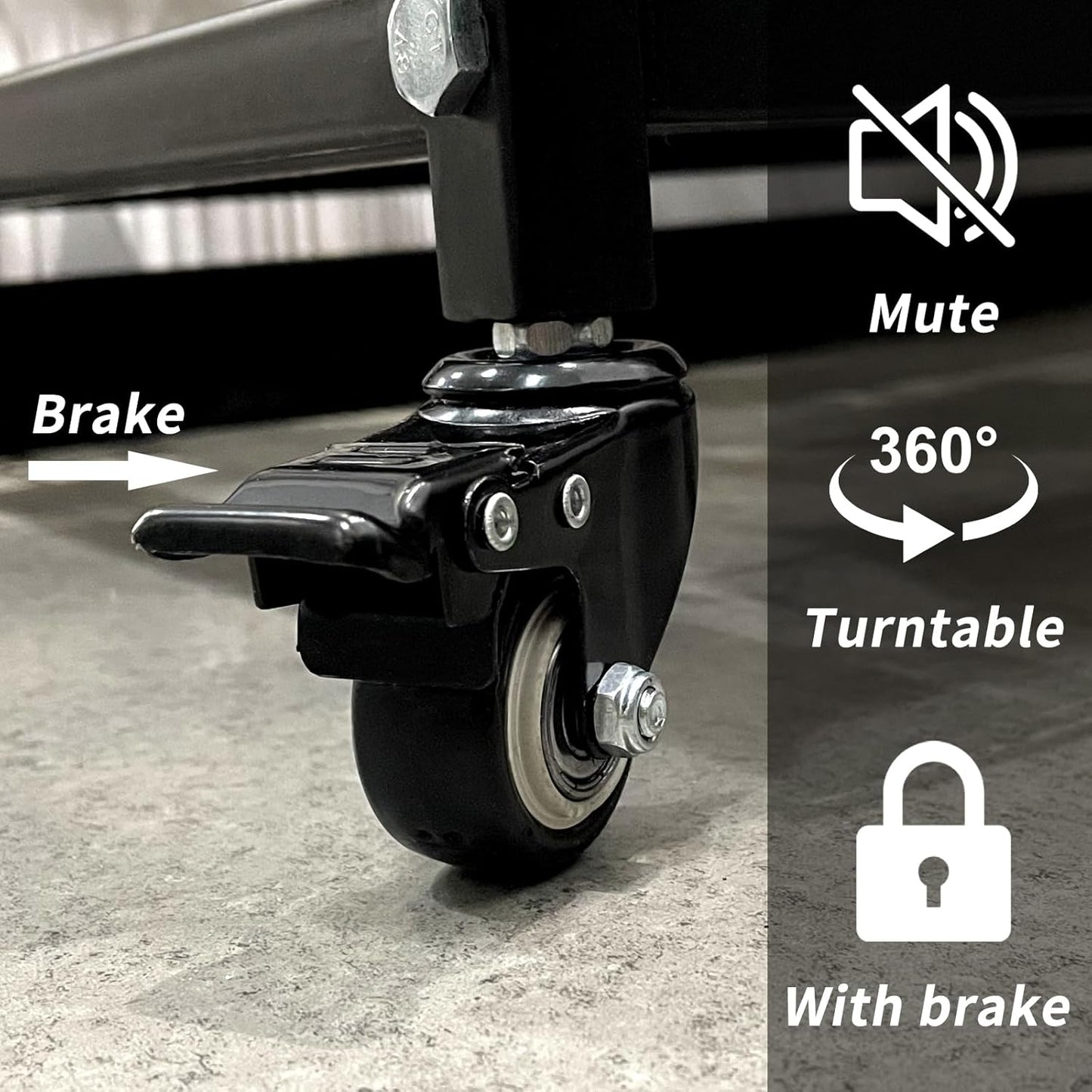 Tongmo Bakery Display Rack: Equipped with Wheels and Header Holder, 39.5" Wide Potato Chip Display Rack, 6 Shelves Snack Rack Display.(39.5", 6-Shelves, Black)