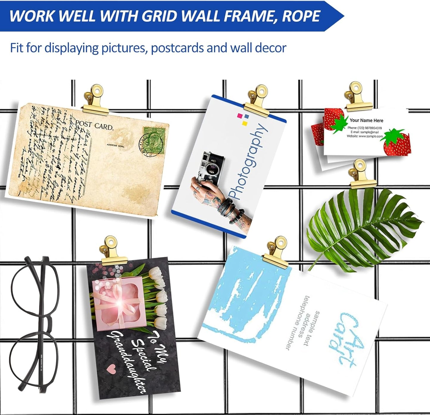 30 Pack Small Bull Clips 0.87 Inch Mini Metal Hinge Clips Binder Paper Hinge Clip for Office, Home, School, Shops, Gold, 22mm