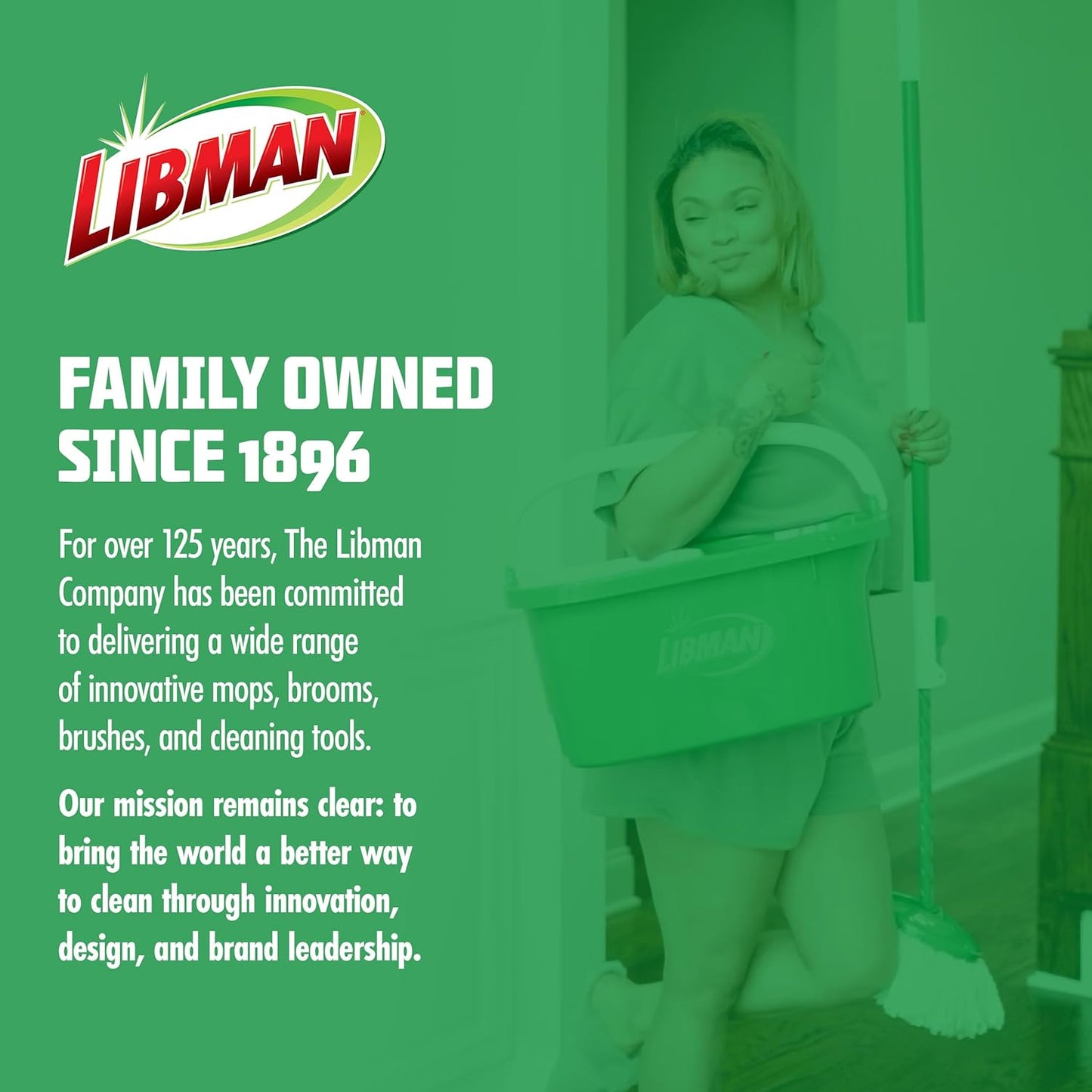 Libman Tornado Spin Mop System | Mop and Bucket with Wringer Set |Mops for Floor Cleaning | 1 Mop Head Included