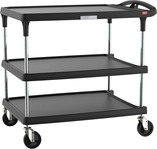 Metro myCart Plus Utility Cart - Choose-Your-Height Adjustable Heavy Duty Rolling Cart for Home