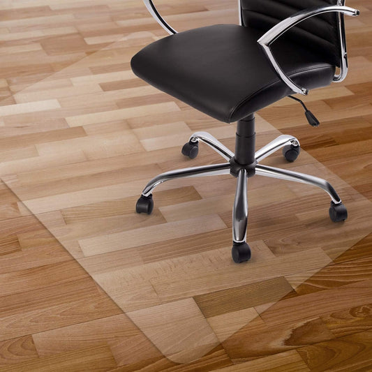 Kuyal Clear Chair Mat, Hard Floor Use, 48" x 32" Transparent Office Home Floor Protector mat