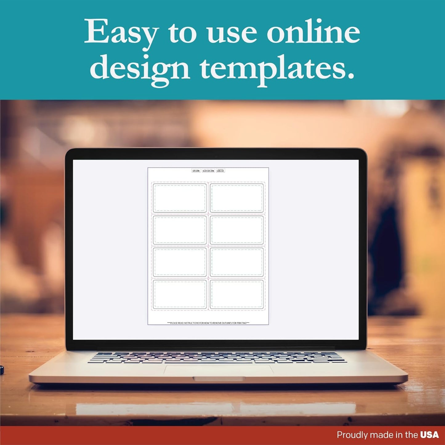 Premium Label Supply White Sticker Mailing Labels – 3.75" x 2" – Laser/Inkjet Compatible – (8 per Sheet), 100 Sheets – 800 Total Adhesive Labels